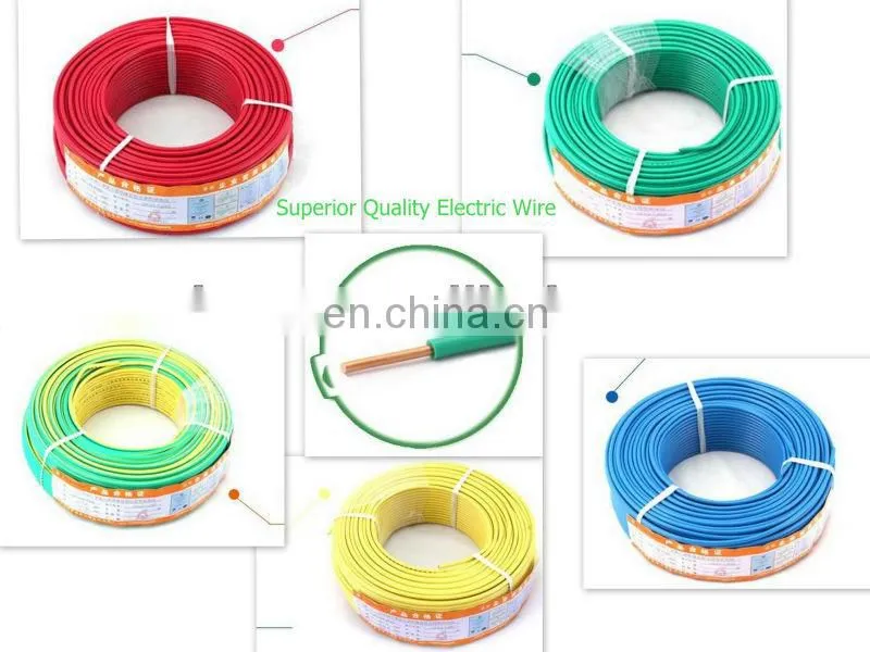 High Quality 1.5 mm 2.5 mm PVC Coated Copper Core Electrical Wire
