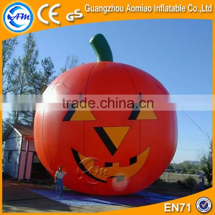 Outdoor halloween decoration inflatable pumpkin yard led lighted decoration