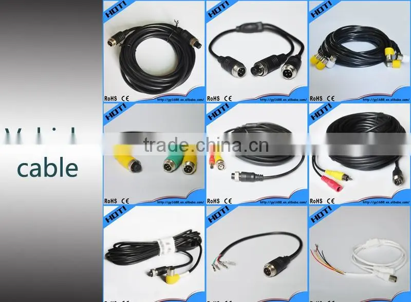 5 pin din connector to aviation M12 extend av cable for car 5m