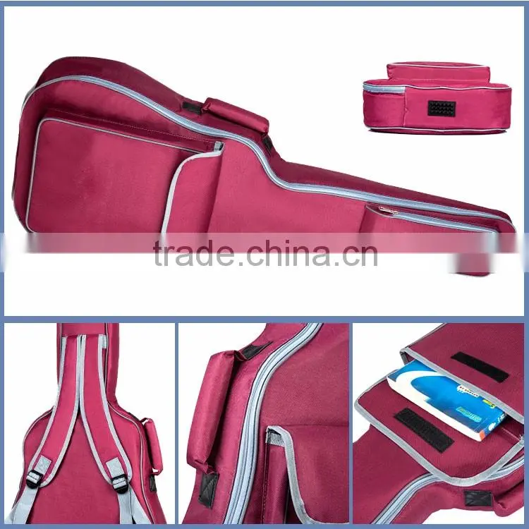 Custom designer leather guitar bag musical instrument bag