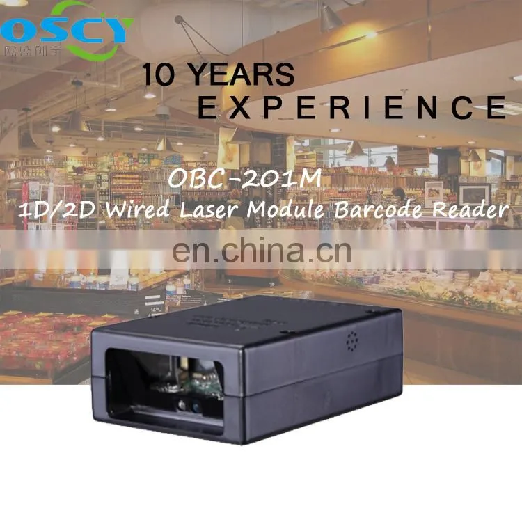 1D(2D optional) qr wired laser barcode scanner reader for printer pos