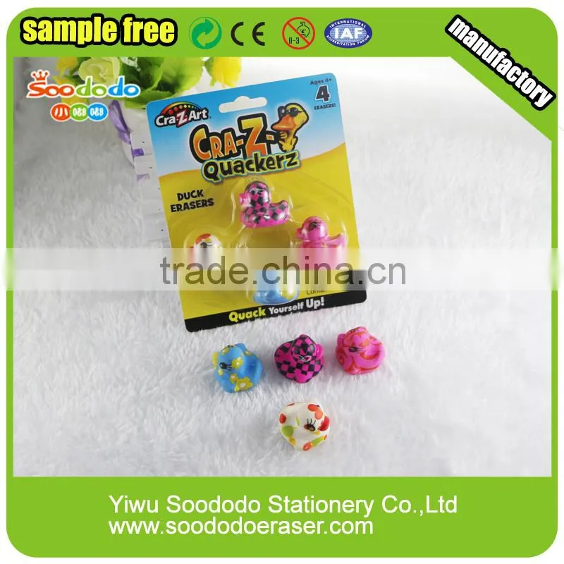 3d duck shaped eraser