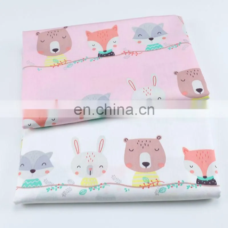 Cartoon arrows bear baby owl print kindergarten cotton bedding draperies all cotton fabric