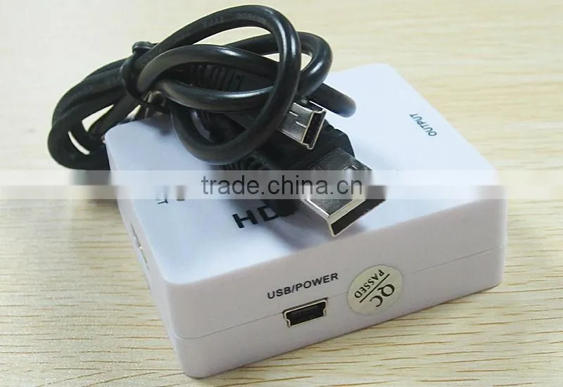 1080P Mini VGA 2 HDMI Converter 1080P Converter Adapter Audio Video Digital Converter for PC HDTV