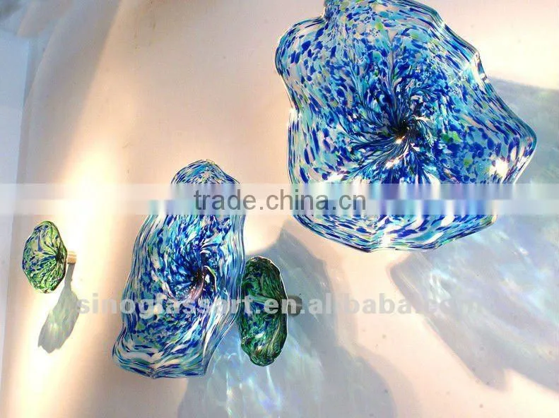 Home Wall Glass Flowers Decoration