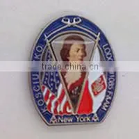 Crescent Court sticker 3D lapel pins custom lapel pin