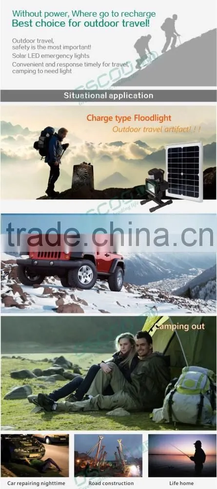 10W 20W 30W solar energy led flood light with detector with long working time in high brightness