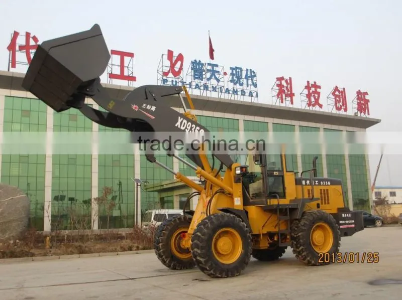 4.5m high dump wheel loader for sale XD935G farm machinery alibaba express china made