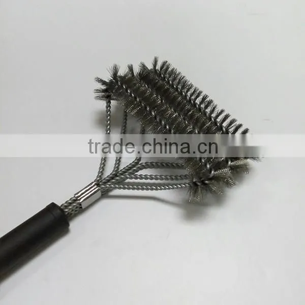 2016 New desigh barbecue grilling cleaning brush logo print nylon bag bbq grill brush