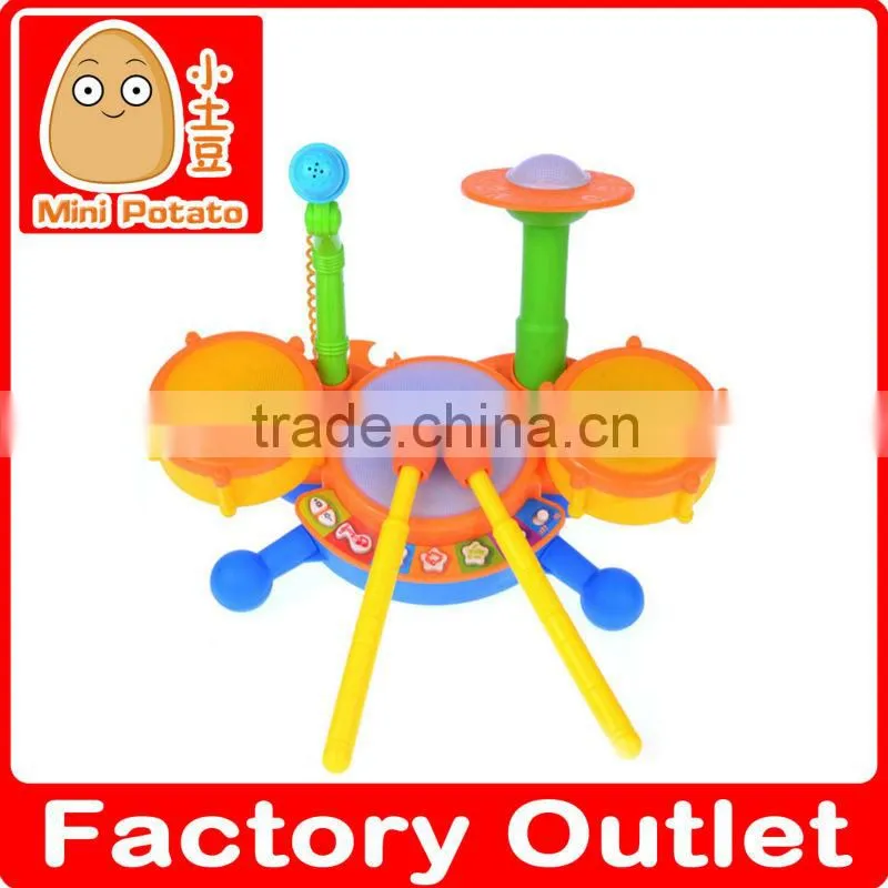 Preschool education toys, jazz drum toy, with light and music