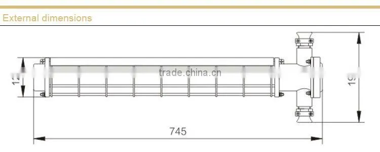 Flameproof fluorescent lamp