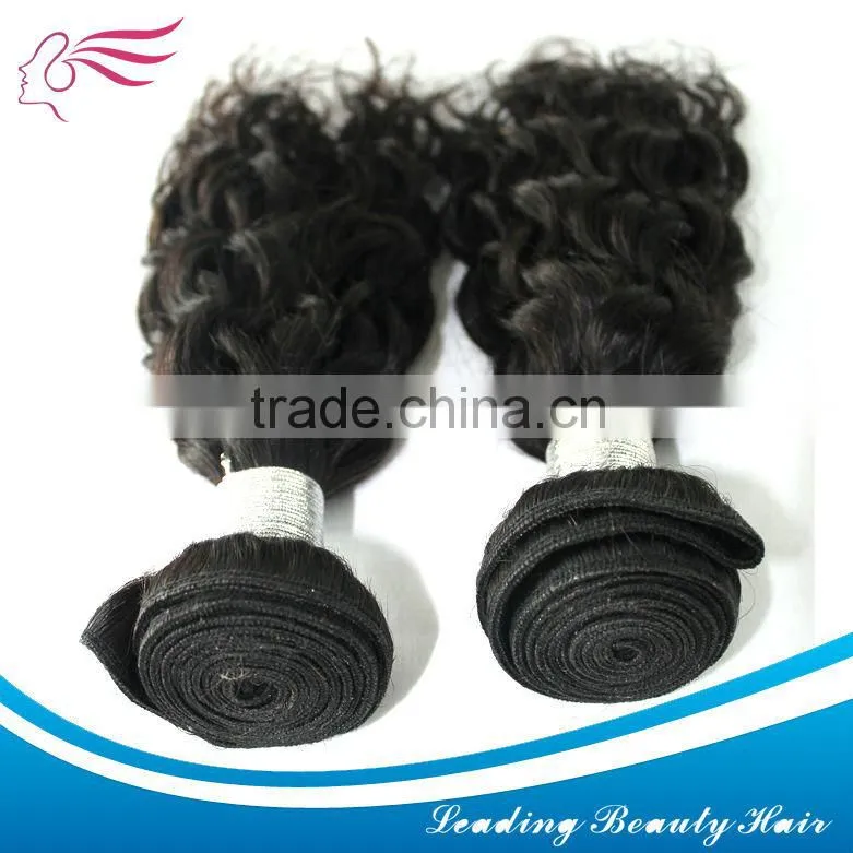 Natural color human hair Handtied weft ,no shedding, tangle free