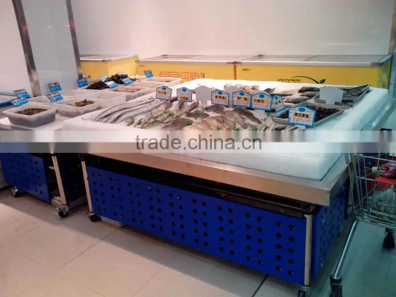 APEX custom make stainless steel refrigerated fish display table