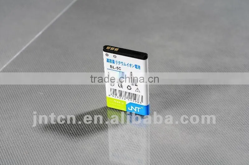 3.7V rechargeable Li-ion mobile phone battery with dual IC BL-5C 1050mAh for Nokia N70
