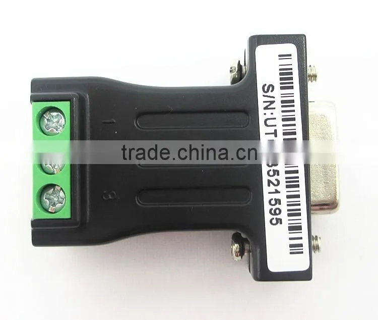 Hight quality super mini RS-232 to RS-485 passive interface converter 485 converter DB9 to 3-wire terminal adapter 1.2km