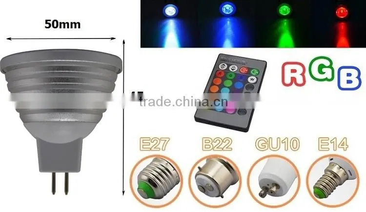 3w dmx rgb indoor small led spotlight mr16 light fixture for christmas decotation