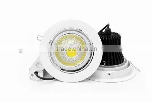 Independently design Recessed Dimmable 40w 4-way COB LED Ceiling Downlight