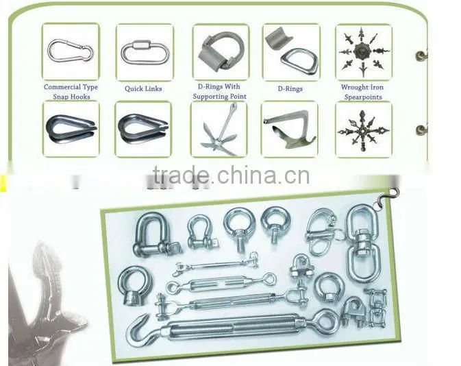 2014 galvanized carbon steel cable thimble with hot dipped galvanized