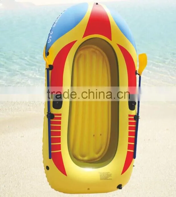 PVC inflatable boat with paddles for sale