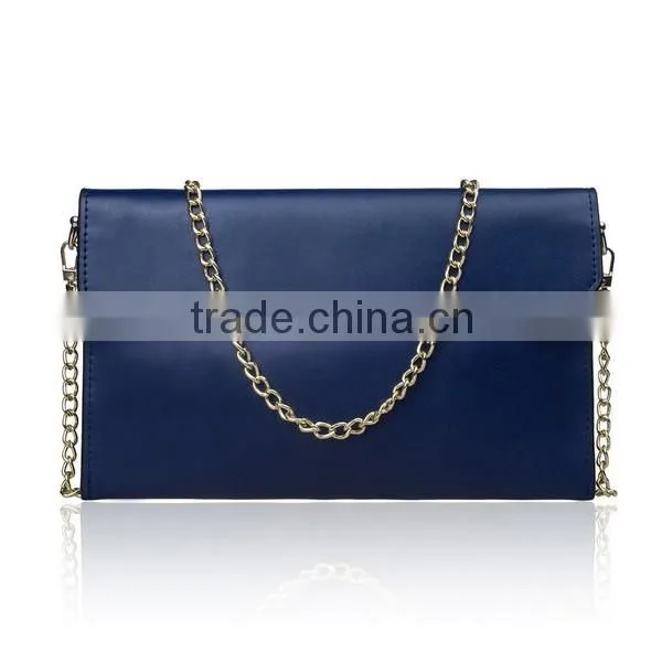Custom red color ladies leather acrylic clutch bag envelope evening bag wholesale