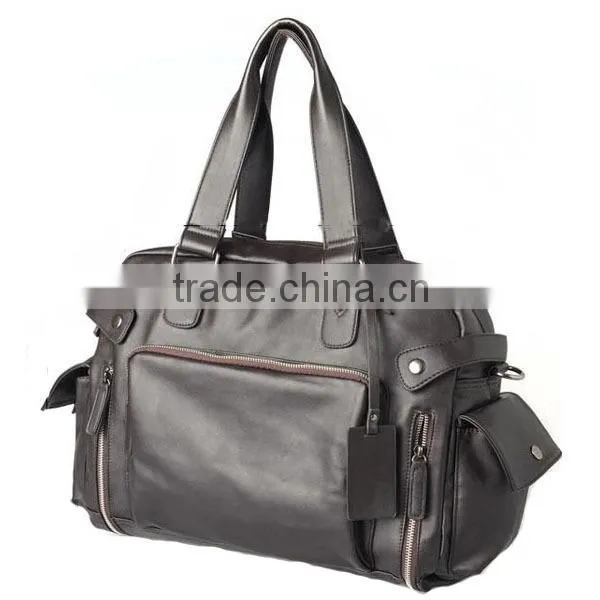 Hot selling men's leather satchel shoulder bags