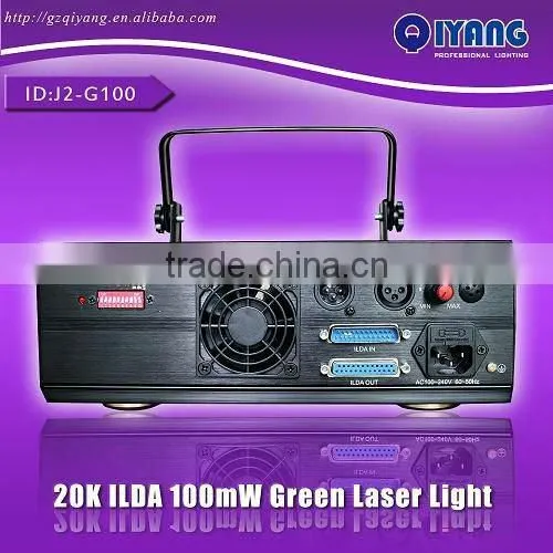 J2-G100 ilda 20k 100mw animation green laser dj