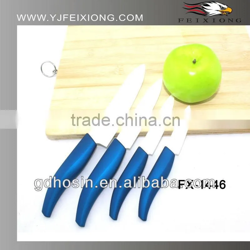 3" colorful handle ceramic knife with window box
