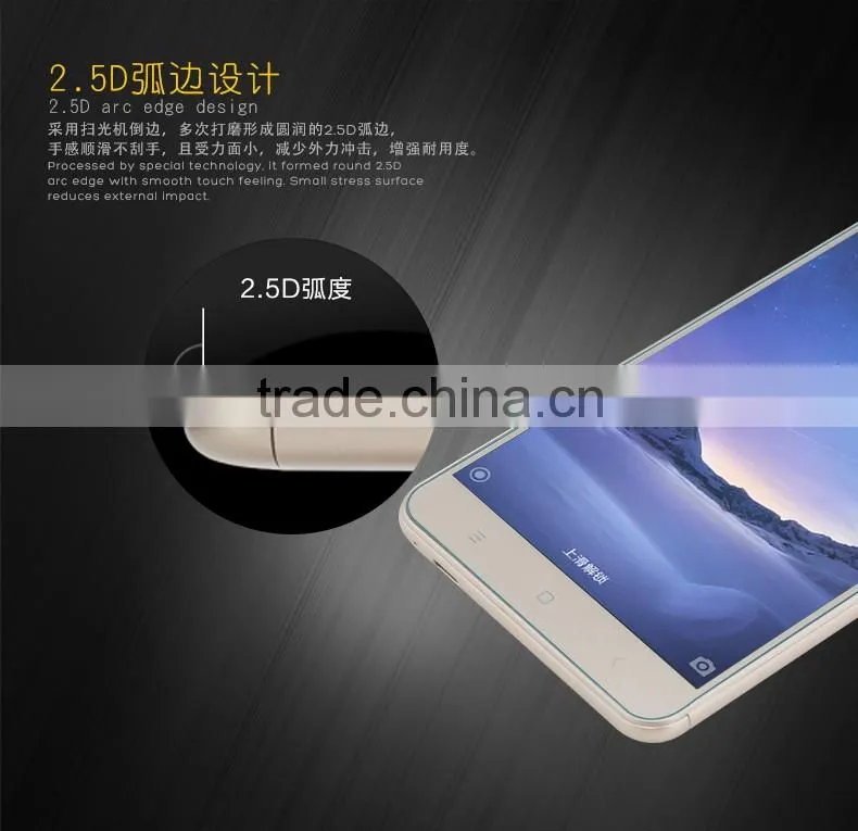 ROCK 2.5D 9H Hardness Anti Scratch Tempered Glass Screen Protector For RedMi Note 3 MT-5264