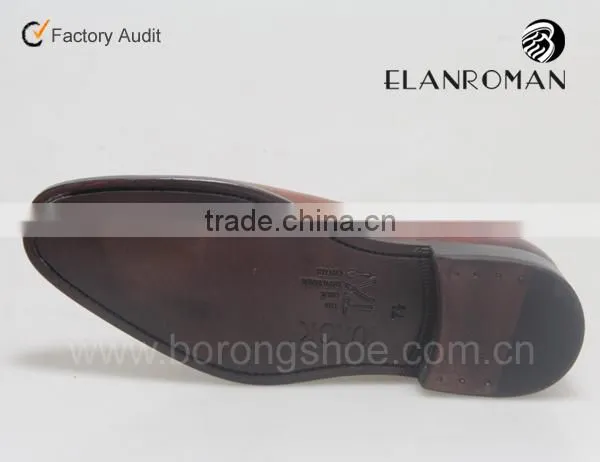 Classic high quality goodyear calf leather Oxford brown men dress shoes