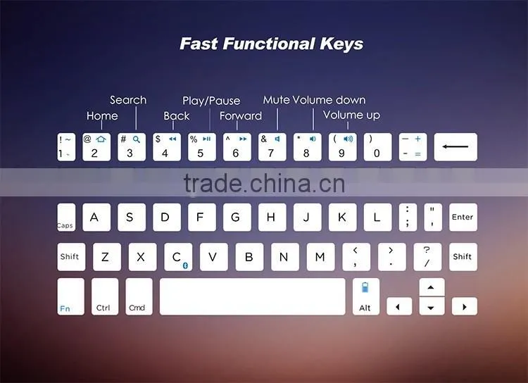 Factory supply Aluminum alloy ABS tablets foldable Bluetooth keyboard for tablets support Win/IOS/Android