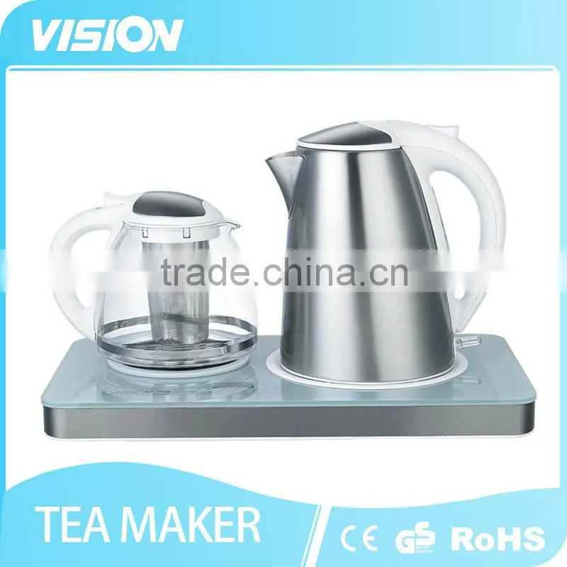 8993T-E1 Electric Tempered Glass Tea kettle set