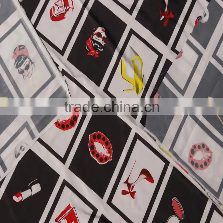 2-10 year old children t shirt fabrics of fabric printting cotton textiles