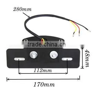 BJ-LPL-001 Super bright 12V Integrated License Plate LED motorcycle tail light