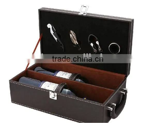 2015 Hot New High Quality leather wine holders