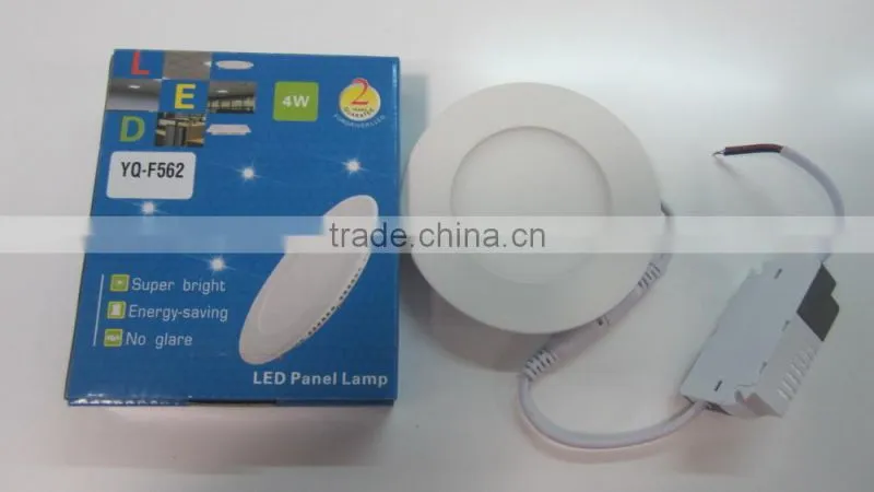 China hot product 4W and round Recessed LED panel light