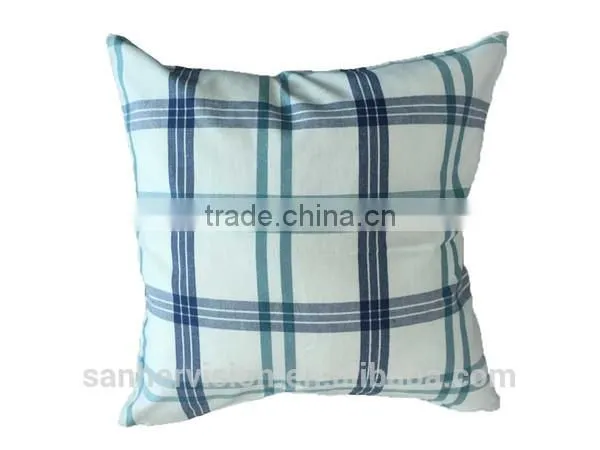 Poly/Cotton Checker Chair Cushion Cover