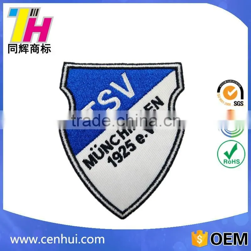 High quality woven/embroidery patch design for clothing
