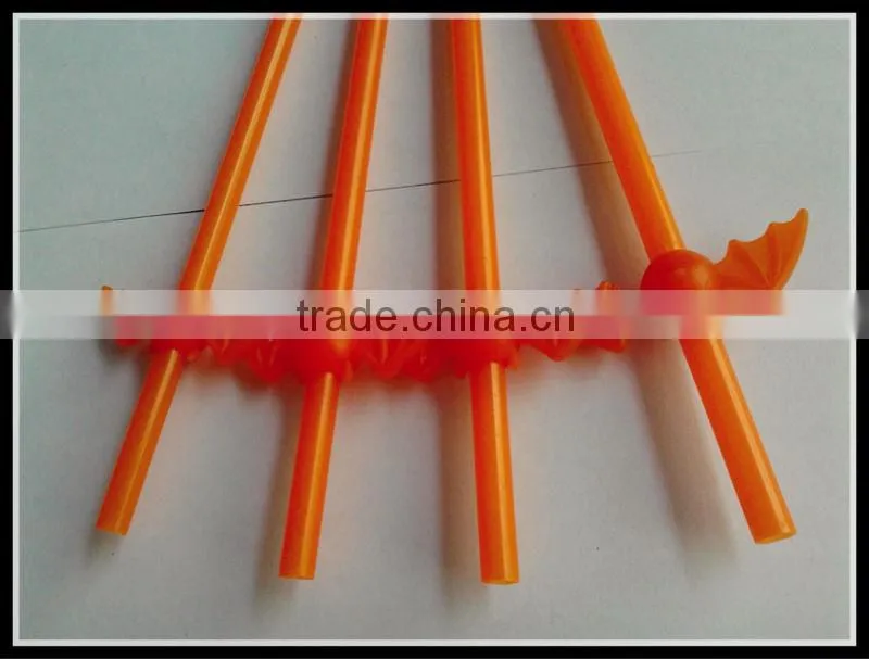 Halloween decorative plastic drinking straw