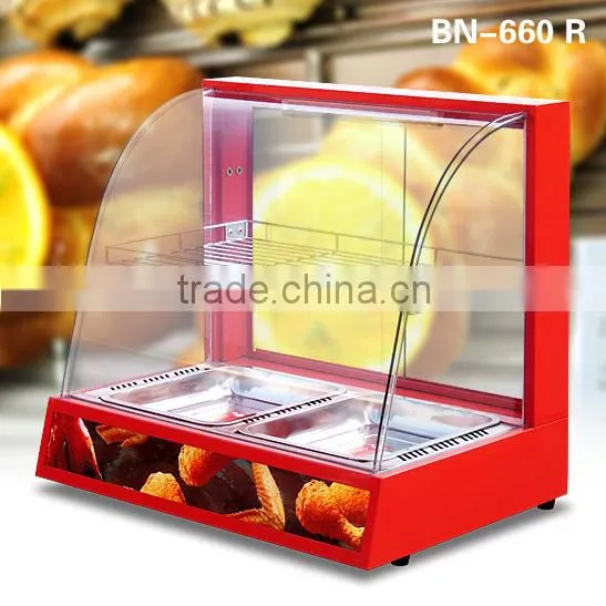 Warming Showcase / Food Warming Showcase / Glass Food Warmer Display Showcase BN-660.R