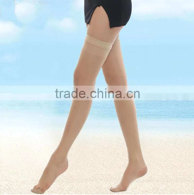 ladies summer new arrived spandex knee stocking sex compression knee socks