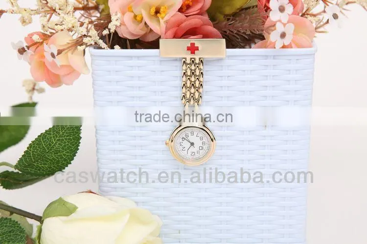 Golden Pocket Wacth for Nurse watch