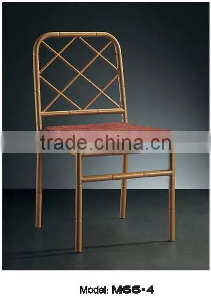simple classical hotel dining chair metal base frame SH 17