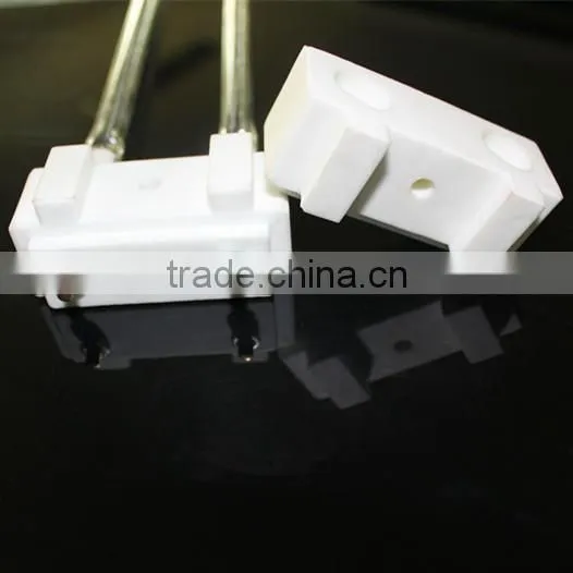 Energy saving Alumina ceramic holder for Infrared Carbon Fiber Quartz Glass Heating Lamp tube