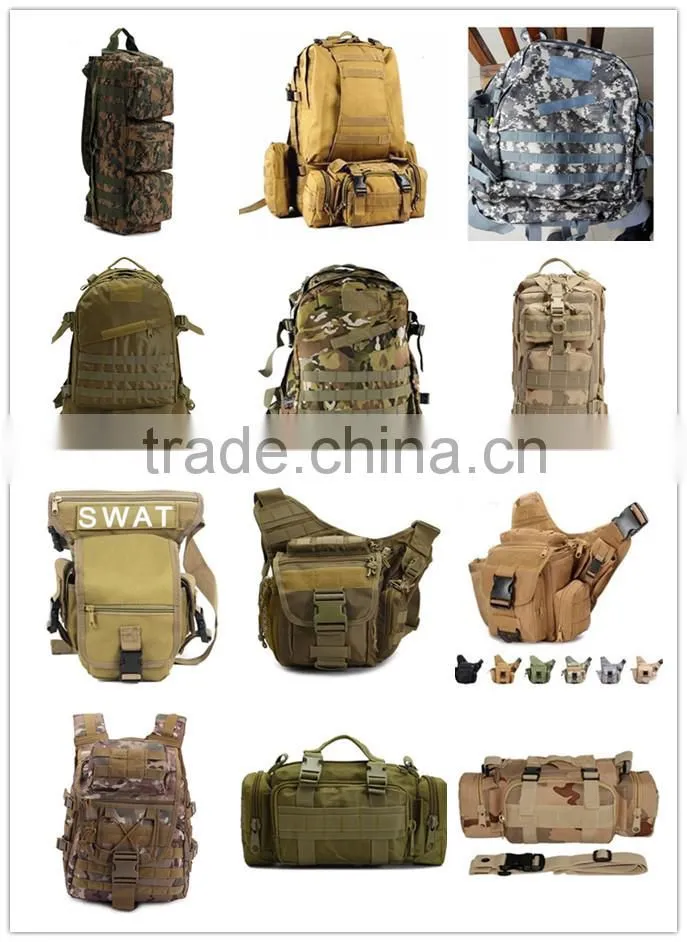 Outdoor large waterproof sport camouflage backpacks tactical