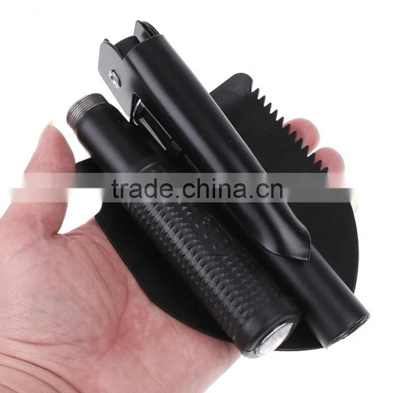 Camping portable multifunction folding shovel with bottle opener