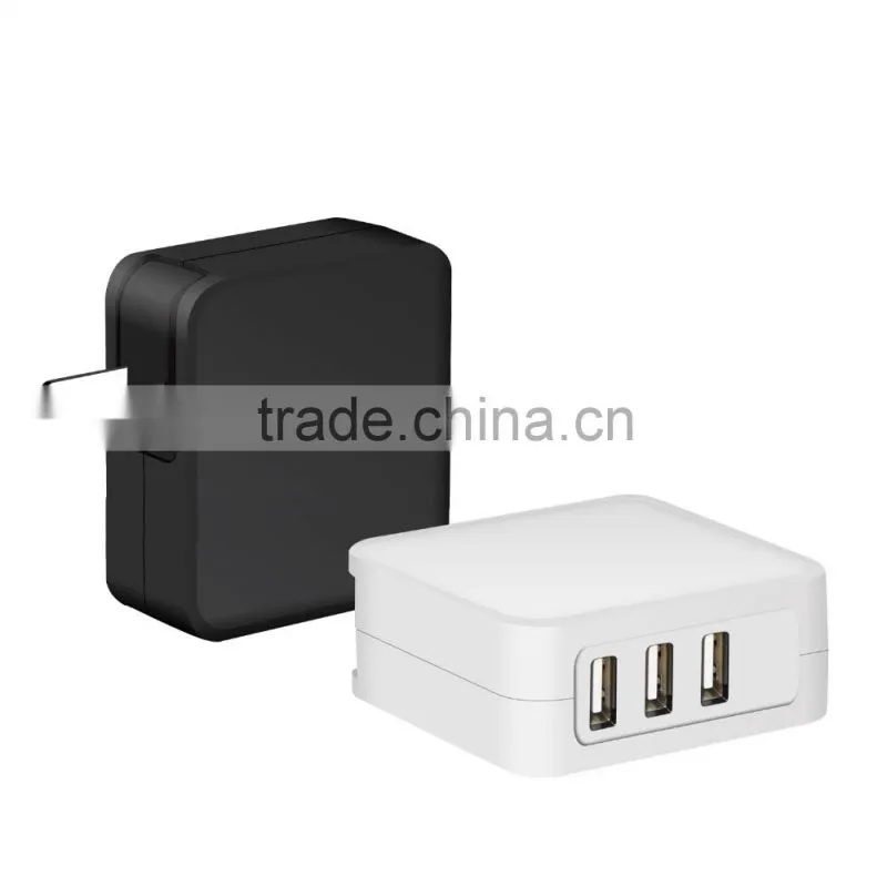 New USB charger 3 port 5V 4.8A EU plug have US UK Plug