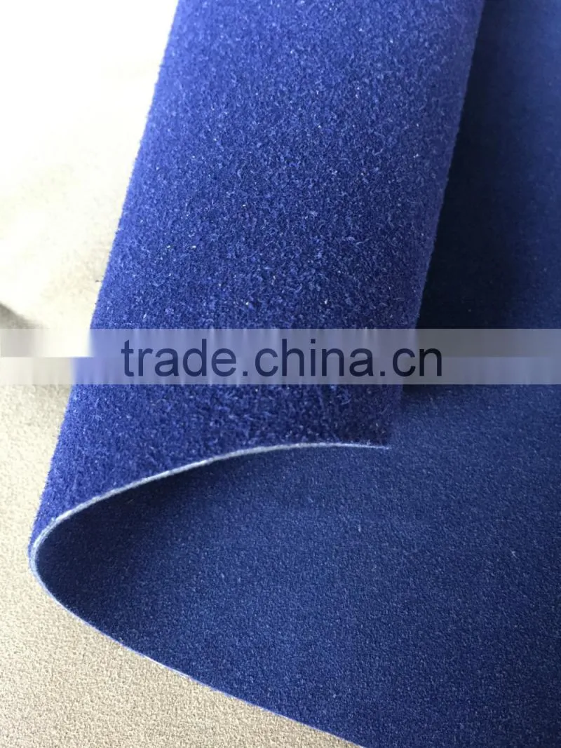 PU double face flock leather use for boots making
