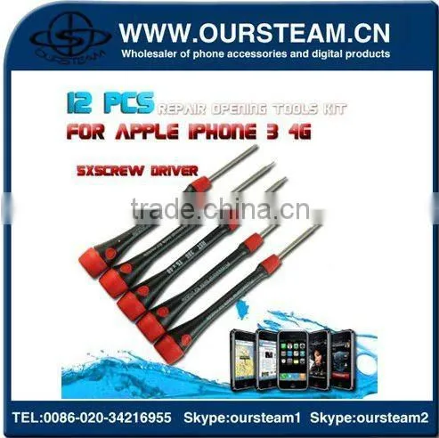 12 PCS mobile phone Repair Opening Tools Kit For Iphone Screwdriver for all apple iphone series