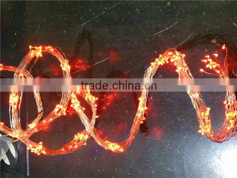 christmas holiday name led copper wire lamp string for house decoration