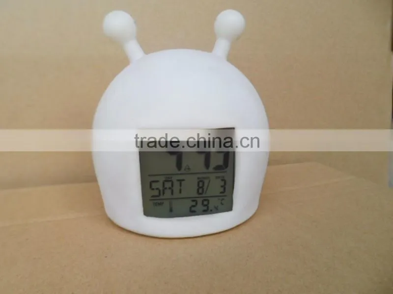 novelty alarm clock display humidity temperature